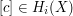 [c] \in H_i(X)