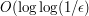 O(\log\log(1/\epsilon)